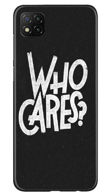 Who Cares Mobile Back Case for Poco C3 (Design - 94)