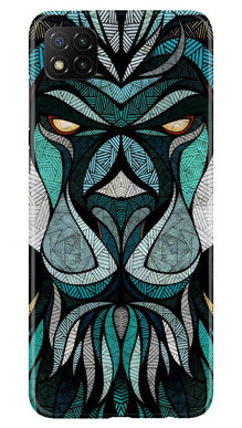 Lion Mobile Back Case for Poco C3 (Design - 97)