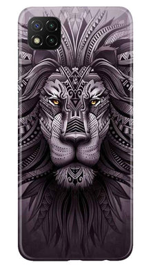 Lion Mobile Back Case for Poco C3 (Design - 315)