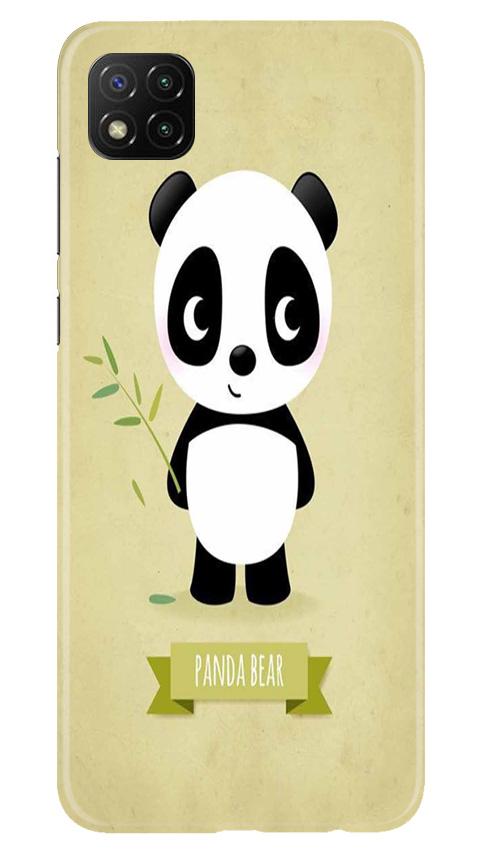 Panda Bear Mobile Back Case for Poco C3 (Design - 317)