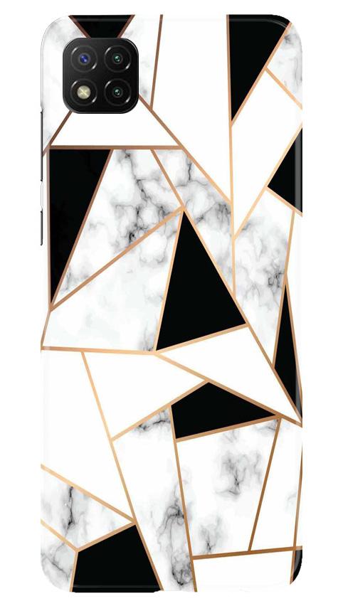 Marble Texture Mobile Back Case for Poco C3 (Design - 322)