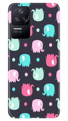 Elephant Baground Mobile Back Case for Poco F4 (Design - 44)