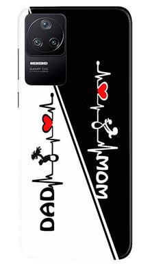 Love Mom Dad Mobile Back Case for Poco F4 (Design - 344)