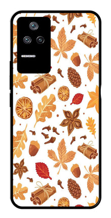 Autumn Leaf Metal Mobile Case for Poco F4 5G