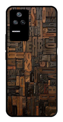 Alphabets Metal Mobile Case for Poco F4 5G