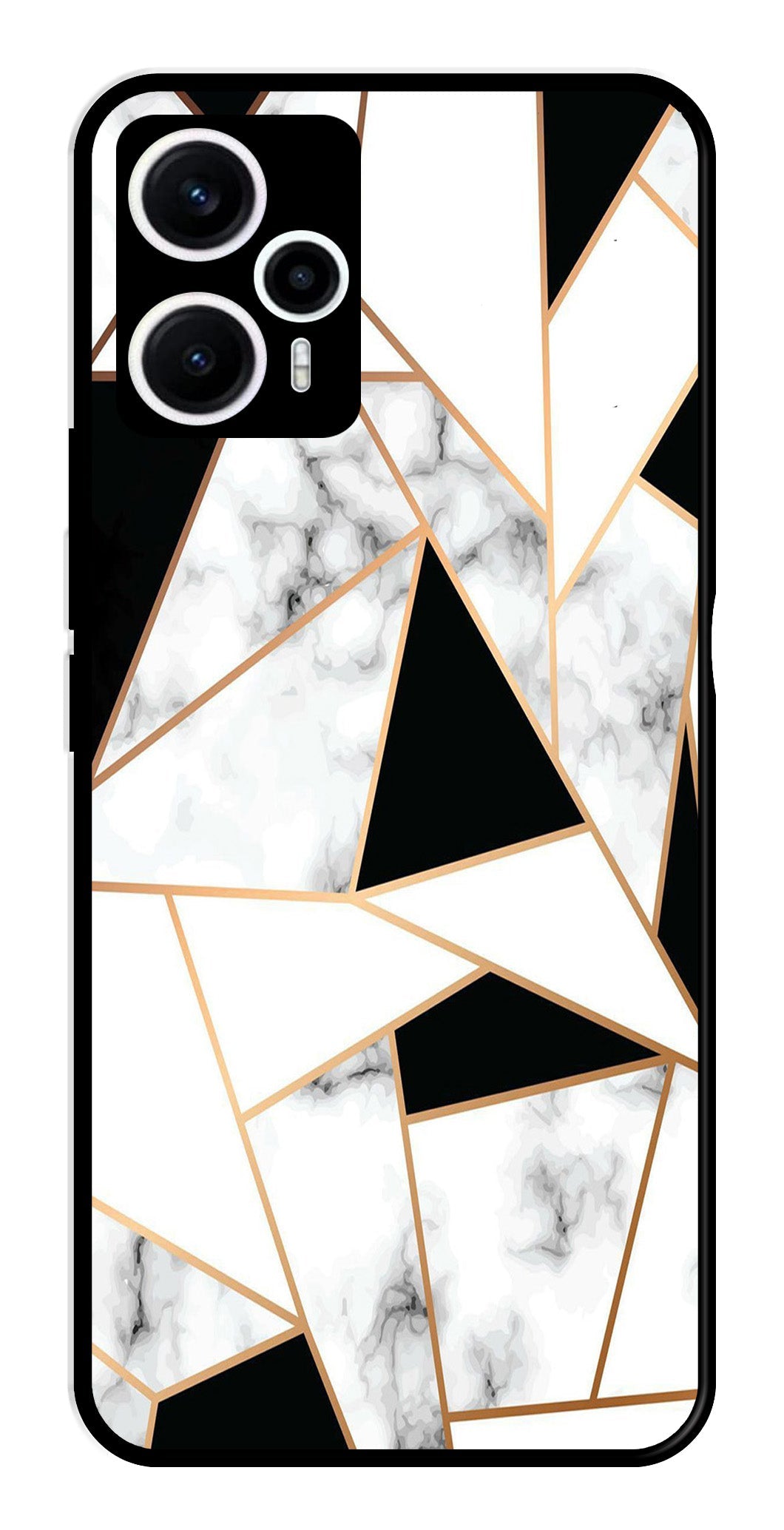 Marble Design2 Metal Mobile Case for Poco F5 5G   (Design No -08)