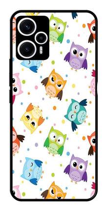 Owls Pattern Metal Mobile Case for Poco F5 5G