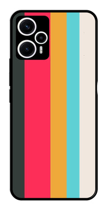 Muted Rainbow Metal Mobile Case for Poco F5 5G