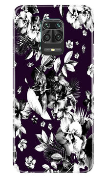 white flowers Mobile Back Case for Poco M2 Pro (Design - 7)