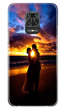 Couple Sea shore Mobile Back Case for Poco M2 Pro (Design - 13)