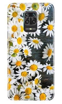 White flowers2 Mobile Back Case for Poco M2 Pro (Design - 62)