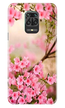 Pink flowers Mobile Back Case for Poco M2 Pro (Design - 69)