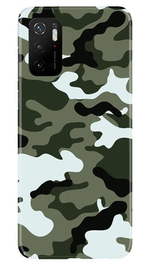 Army Camouflage Mobile Back Case for Poco M3 Pro  (Design - 108)