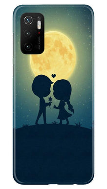 Love Couple Mobile Back Case for Poco M3 Pro  (Design - 109)