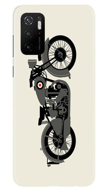 MotorCycle Mobile Back Case for Poco M3 Pro (Design - 259)