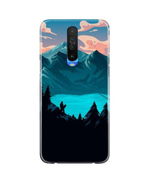 Mountains Mobile Back Case for Poco X2 (Design - 186)