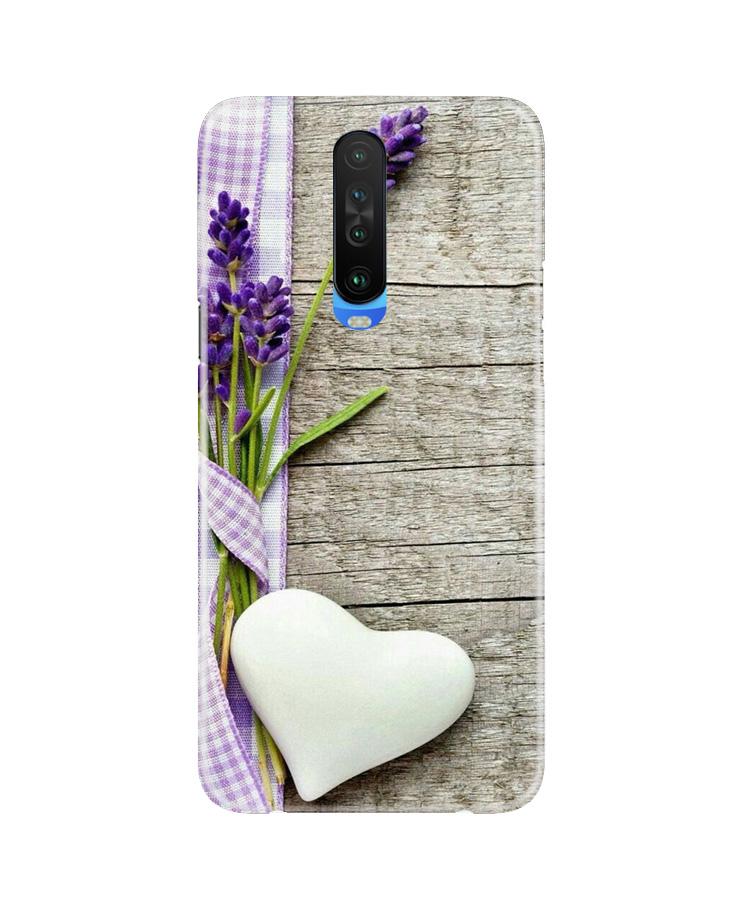 White Heart Case for Poco X2 (Design No. 298)