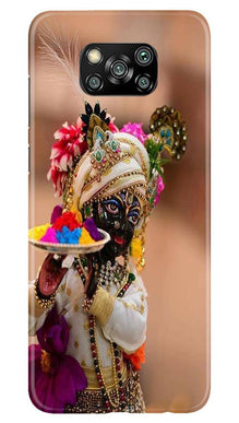 Lord Krishna2 Mobile Back Case for Poco X3 (Design - 17)