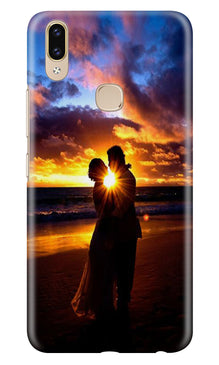 Couple Sea shore Mobile Back Case for Asus Zenfone Max M2 (Design - 13)