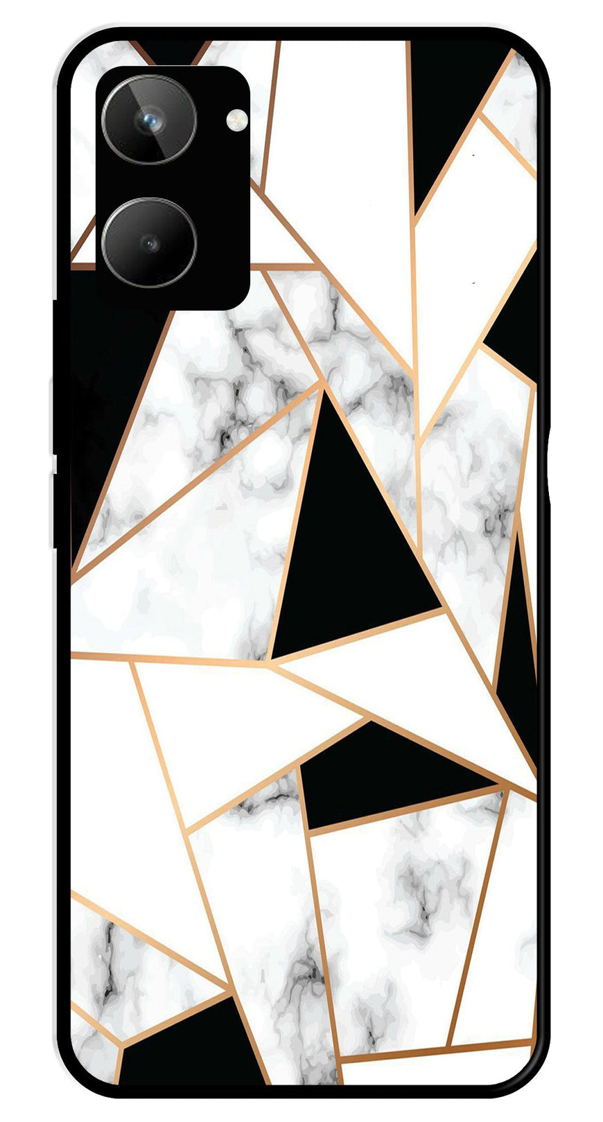 Marble Design2 Metal Mobile Case for Realme 10   (Design No -08)