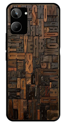 Alphabets Metal Mobile Case for Realme 10