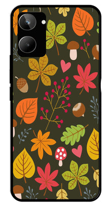 Leaves Design Metal Mobile Case for Realme 10