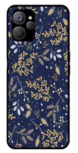 Floral Pattern  Metal Mobile Case for Realme 9i 5G   (Design No -52)