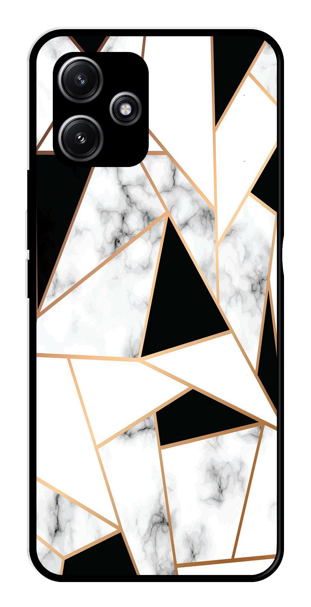 Marble Design2 Metal Mobile Case for Poco M6 Pro 5G   (Design No -08)