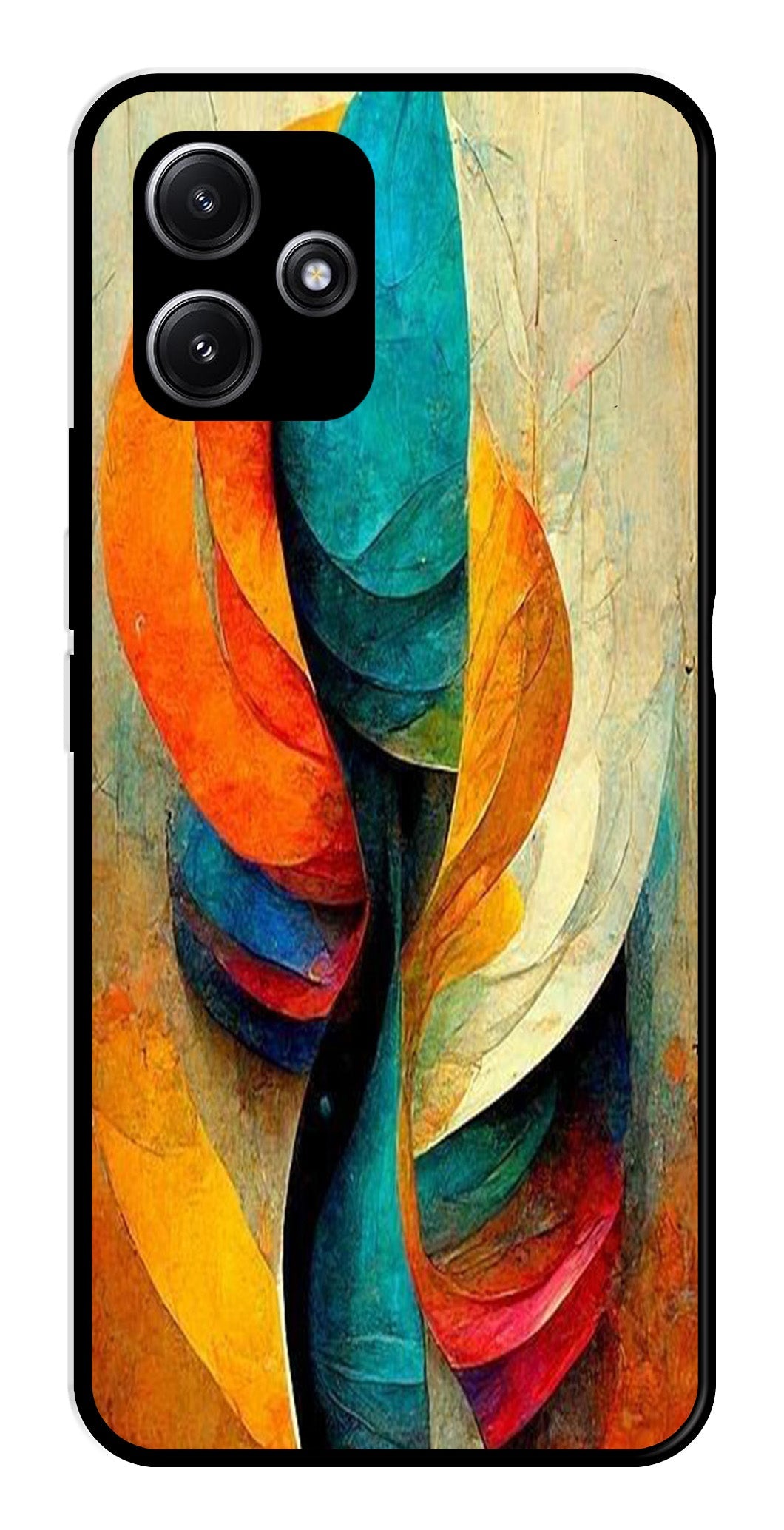 Modern Art Metal Mobile Case for Poco M6 Pro 5G   (Design No -11)