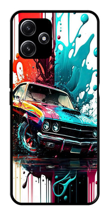 Vintage Car Metal Mobile Case for Poco M6 Pro 5G