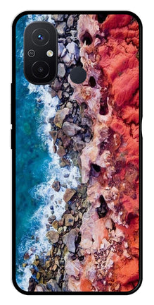 Sea Shore Metal Mobile Case for Poco C55