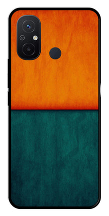 Orange Green Pattern Metal Mobile Case for Poco C55