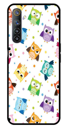 Owls Pattern Metal Mobile Case for Realme 6