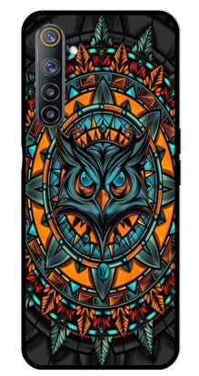 Owl Pattern Metal Mobile Case for Realme 6