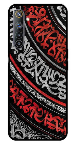 Qalander Art Metal Mobile Case for Realme 6   (Design No -49)