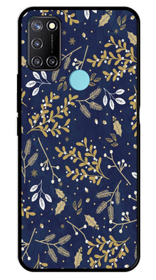 Floral Pattern  Metal Mobile Case for Realme C17