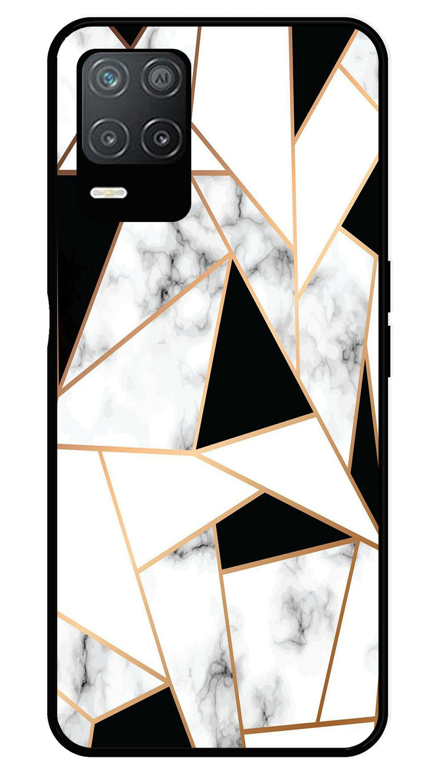 Marble Design2 Metal Mobile Case for Realme Narzo 30 5G   (Design No -08)