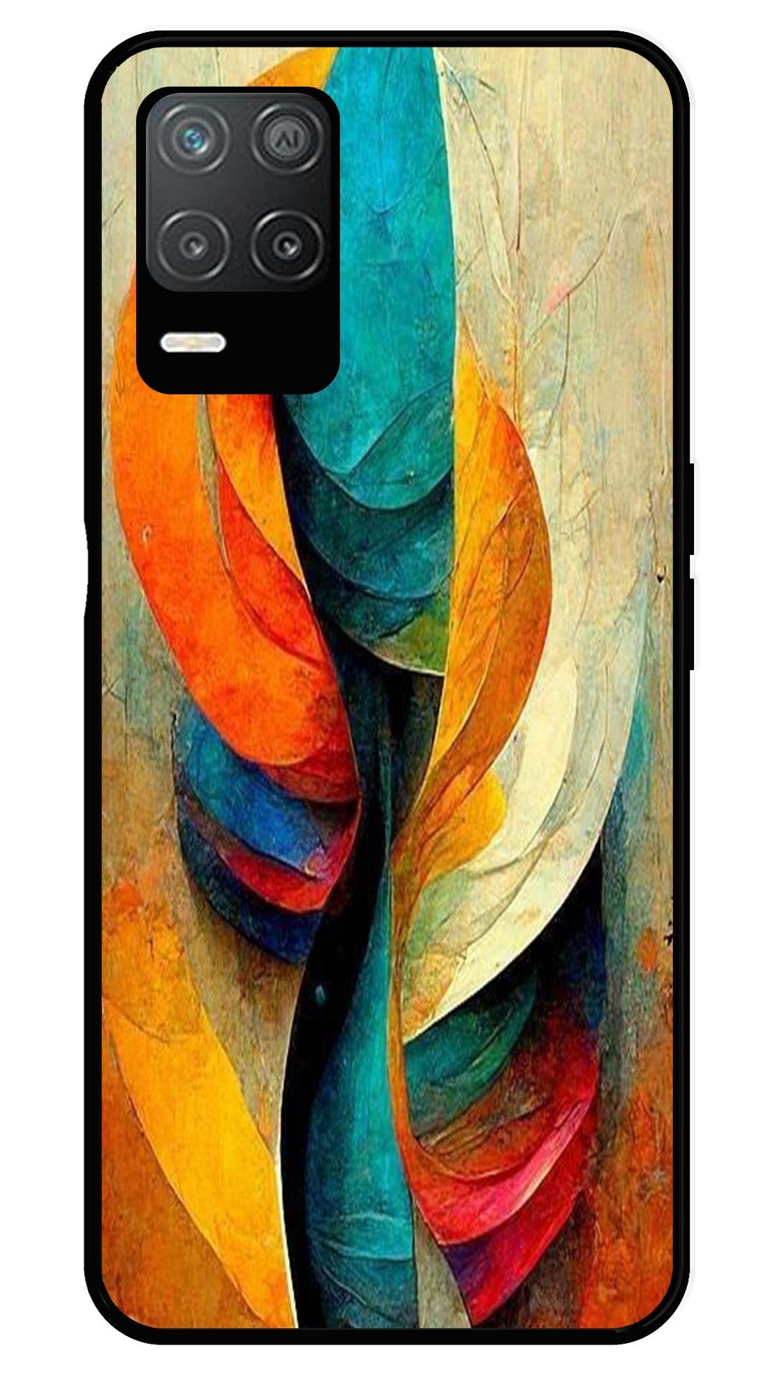 Modern Art Metal Mobile Case for Realme Narzo 30 5G   (Design No -11)