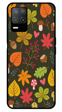 Leaves Design Metal Mobile Case for Realme Narzo 30 5G