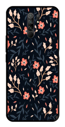 Floral Pattern Metal Mobile Case for Redmi 9 Prime