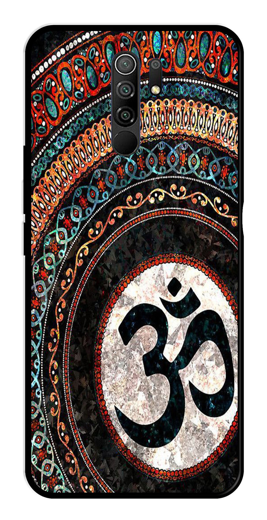 Oum Design Metal Mobile Case for Redmi 9 Prime   (Design No -15)