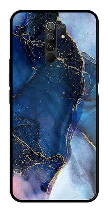 Blue Marble Metal Mobile Case for Redmi 9 Prime