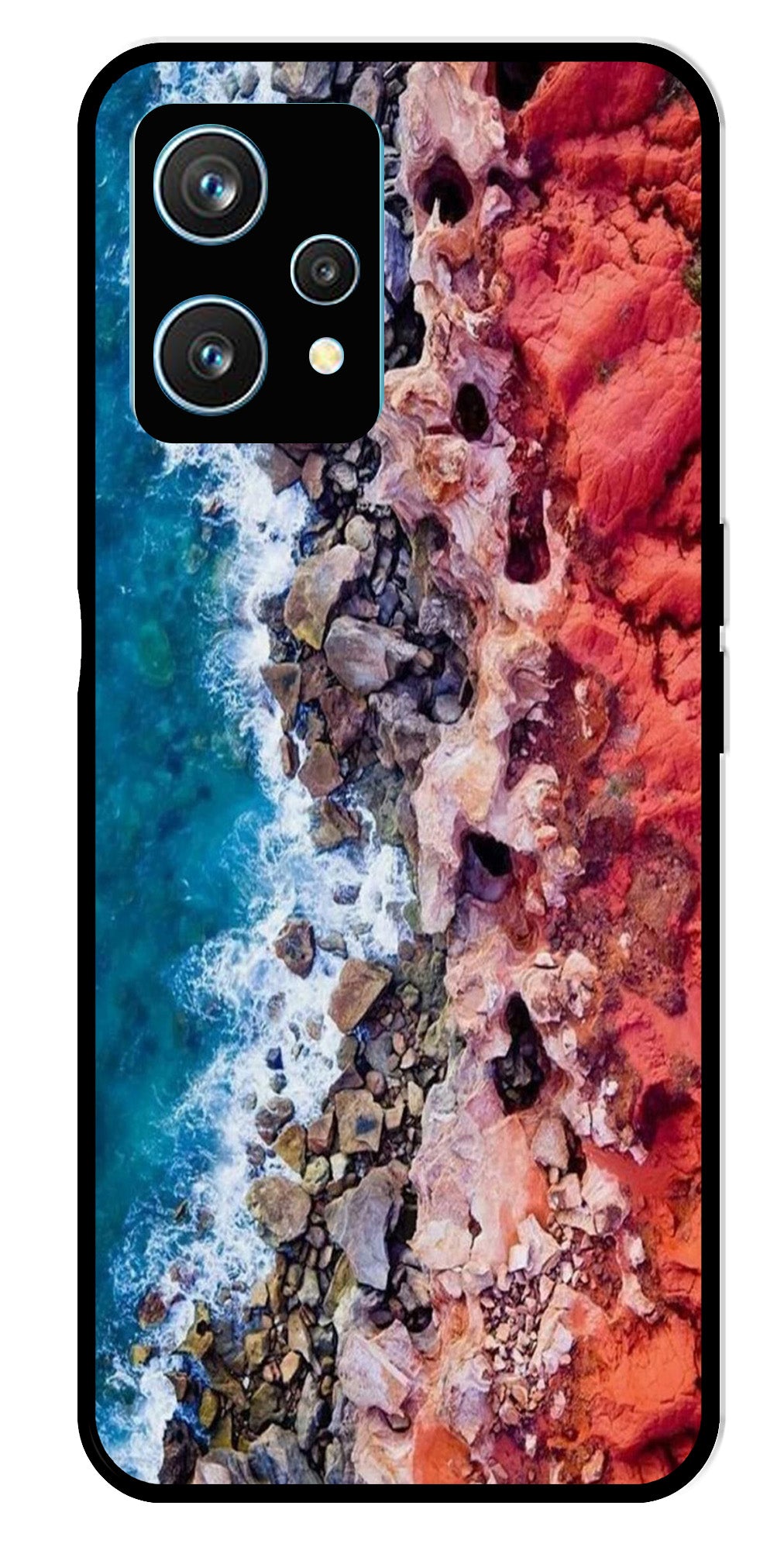 Sea Shore Metal Mobile Case for Realme 9 Pro Plus 5G   (Design No -18)