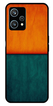 Orange Green Pattern Metal Mobile Case for Realme 9 Pro Plus 5G