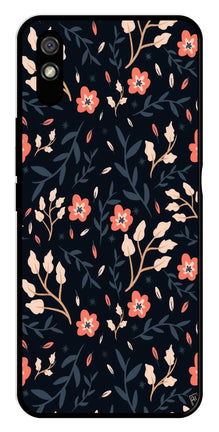 Floral Pattern Metal Mobile Case for Redmi 9a