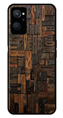 Alphabets Metal Mobile Case for Realme 9i