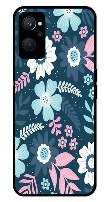 Flower Leaves Design Metal Mobile Case for Realme 9i