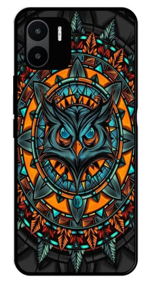 Owl Pattern Metal Mobile Case for Redmi A2