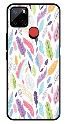 Colorful Feathers Metal Mobile Case for Realme C25