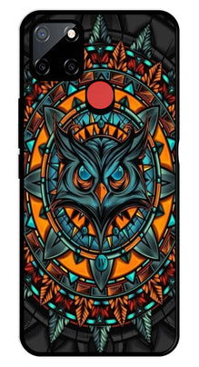 Owl Pattern Metal Mobile Case for Realme C25